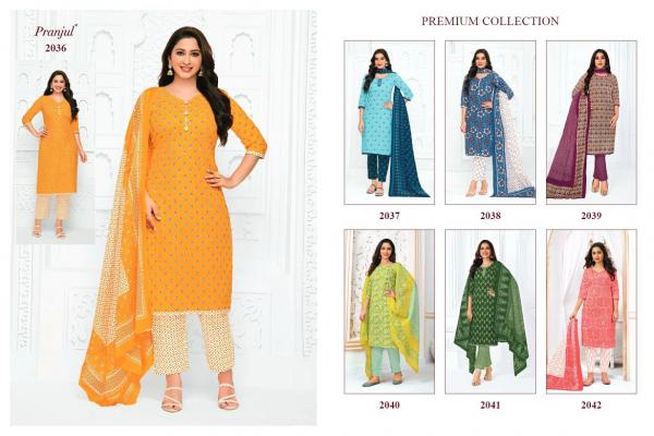 Pranjul Priyanka Vol 20 	Pure Cotton Dress Material